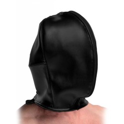STRICT Zip Front Bondage Hood Schwarz