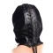 STRICT Zip Front Bondage Hood Schwarz