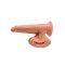 KING COCK PLUS 3D Dildo mit schwingenden Hoden & Saugfuss Caramel 21,5 cm