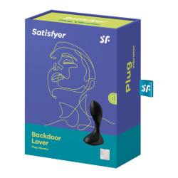 SATISFYER Backdoor Lover Unisex Analplug mit Vibrationen Schwarz