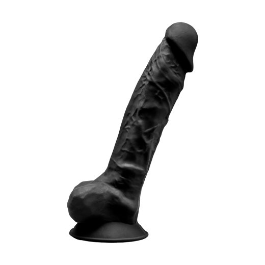 SILEXD Model 1 Dildo 23 x 5 cm mit Saugfuss Schwarz