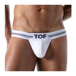 TOF French Stringless Thong Weiss