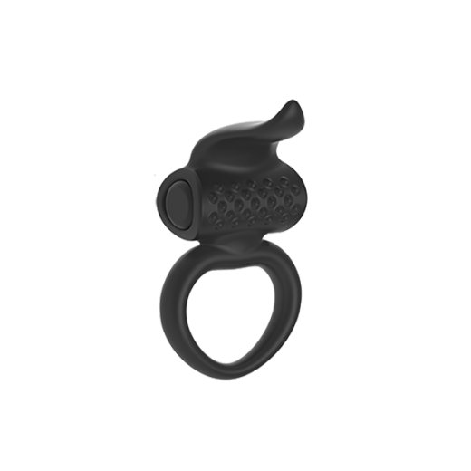 ADRIEN LASTIC Lingus Penisring mit Vibration Schwarz
