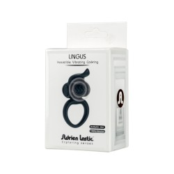 ADRIEN LASTIC Lingus Penisring mit Vibration Schwarz