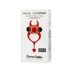 ADRIEN LASTIC Devol Penisring mit Vibration Rot