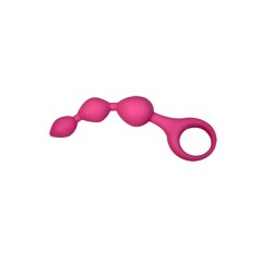 ALIVE Triball Anal Curves Analkette aus Silikon Pink