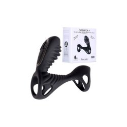 ADRIEN LASTIC Gladiator Penismanschette mit Vibration & Fernbedienung Schwarz