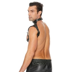 OUCH Harness Schulter aus Bonded Leder OS Schwarz