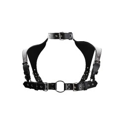 OUCH Harness Schulter aus Bonded Leder OS Schwarz