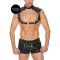 OUCH Harness Schulter aus Bonded Leder OS Schwarz