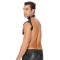 OUCH Harness Schulter aus Bonded Leder OS Schwarz