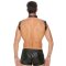 OUCH Schulter Harness aus Bonded Leder OS Schwarz