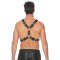 OUCH Harness Scottish aus Bonded Leder S/M Schwarz