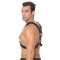 OUCH Harness Scottish aus Bonded Leder S/M Schwarz