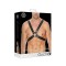 OUCH Harness Buckle aus Bonded Leder OS Schwarz