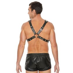 OUCH Harness Pyramid Stud Body aus Kunstleder one size...