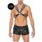 OUCH Harness Pyramid Stud Body aus Kunstleder one size schwarz