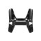OUCH Harness Brust Bulldog aus Bonded Leder L/XL Schwarz