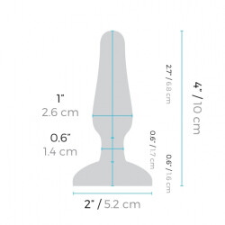 B-VIBE Novice vibrierender Analplug aus samtigem Silikon mit Fernbedienung Galaxy Plum LIMITIERTE AUSGABE