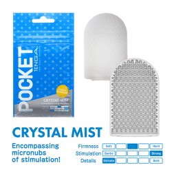 TENGA Pocket Stroker Crystal Mist Masturbator aus TPE