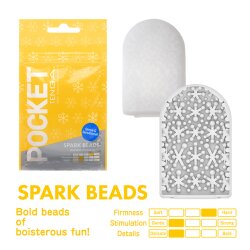 TENGA Pocket Stroker Spark Beads Masturbator aus TPE