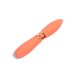 NU SENSUELLE Bullet Deux Doppeldeitig aus Silikon mit 12 Vibrationsstufen Orange