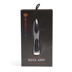 NU SENSUELLE Bullet 60SX AMP aus Silikon mit 12 Vibrationsstufen Schwarz