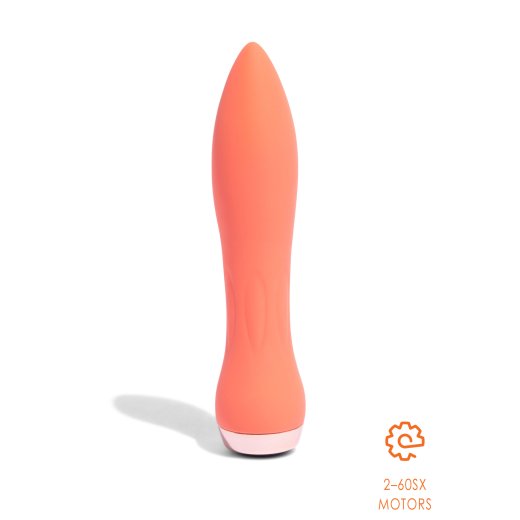 NU SENSUELLE Bullet 60SX AMP aus Silikon mit 12 Vibrationsstufen Orange