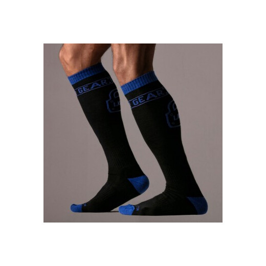 LOCKER GEAR Keep Them On Socks Schwarz/Blau OneSize