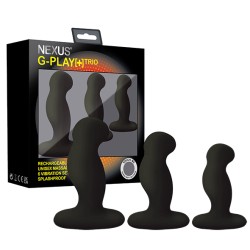 NEXUS G-Play + Trio Prostata- & G-Punkt-Massager 3er-Set Schwarz