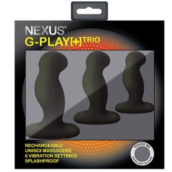 NEXUS G-Play + Trio Prostata- & G-Punkt-Massager 3er-Set Schwarz