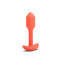 B-VIBE Snug Plug 1 mit Vibration aus samtigem Silikon Orange