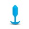 B-VIBE Snug Plug 3 mit Vibration aus samtigem Silikon Blue
