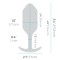 B-VIBE Snug Plug 3 mit Vibration aus samtigem Silikon Blue