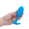 B-VIBE Snug Plug 3 mit Vibration aus samtigem Silikon Blue