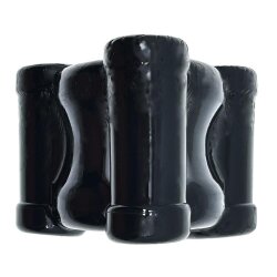 OXBALLS Heavy Squeeze Hodenstrecker aus Flex TPR mit 3 Gewichten Schwarz