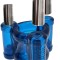 OXBALLS Heavy Squeeze Hodenstrecker aus Flex TPR mit 3 Gewichten Blau