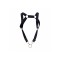 MALE BASICS Dngeon Straight Back Harness aus Faux Leder Schwarz O/S