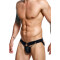 MALE BASICS Dungeon Chain Jockstrap aus Faux Leder Schwarz O/S