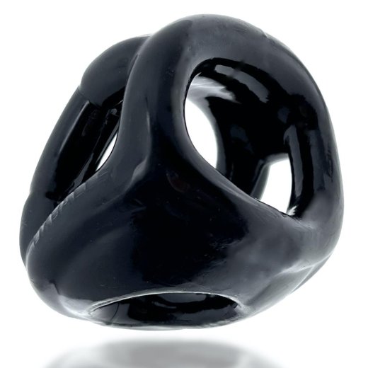 OXBALLS Cocksling Air Penisring & Hodenstrecker aus Flex-TPR Schwarz