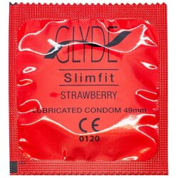 GLYDE Slimfit Strawberry Kondome Vegan 10 Stk.
