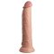 KING COCK ELITE Dual Density Silikon Dildo 23,0 cm Einf&uuml;hrl&auml;nge Beige