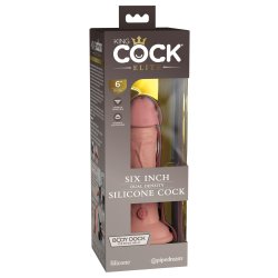 KING COCK ELITE Dual Density Silikon Dildo 15,0 cm Einführlänge Beige