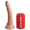 KING COCK ELITE Dual Density Silikon Dildo 18,0 cm Einführlänge Beige