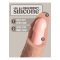 KING COCK ELITE Dual Density Silikon Dildo 18,0 cm Einführlänge Beige