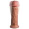 KING COCK ELITE Dual Density Silikon Dildo mit Vibration 20,0 cm Einführlänge Caramel