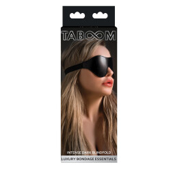 TABOOM Augenmaske mit elastischem Band aus PU-Leder Schwarz