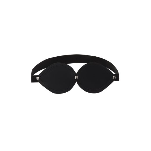 TABOOM Augenmaske Infinity mit elastischem Band aus PU-Leder Schwarz
