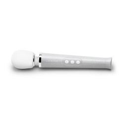 LE WAND Spezial-Edition Bodywand Massager Petite USB aufladbar Weiss &amp; glitzernd