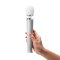 LE WAND Spezial-Edition Bodywand Massager Petite USB aufladbar Weiss &amp; glitzernd